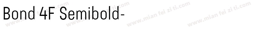 Bond 4F Semibold字体转换